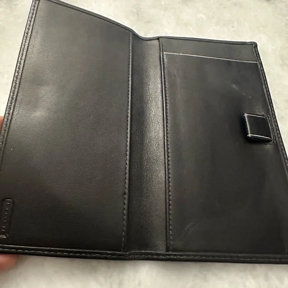 Coach Black Signature Long checkbook Wallet - Picture 4 of 4